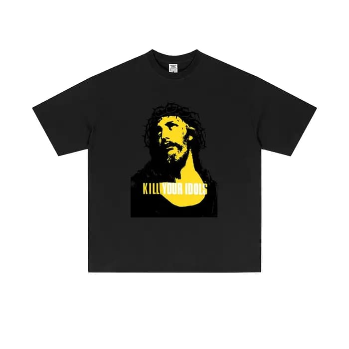 Offre spéciale tuer votre idole même Style graphique T-shirts hommes femmes rétro gothique Rock métal