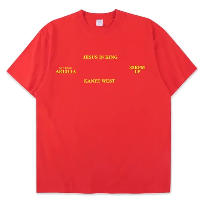 T-Shirt Kanye West à Manches Courtes pour Homme et Femme, Vêtement Streetwear en Coton Vintage, de H