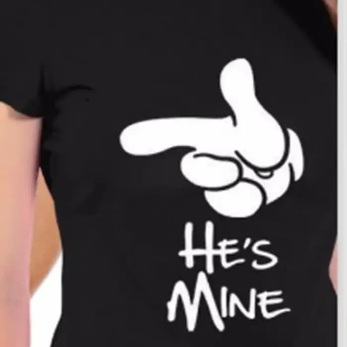 T-shirt à col rond imprimé King Queen pour femmes