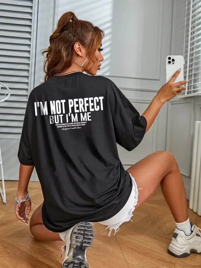 T-shirt imprimé lettres