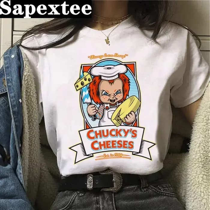 Chucky t-shirt femmes imprimer harajuku couple tumblr t-shirt tumblr