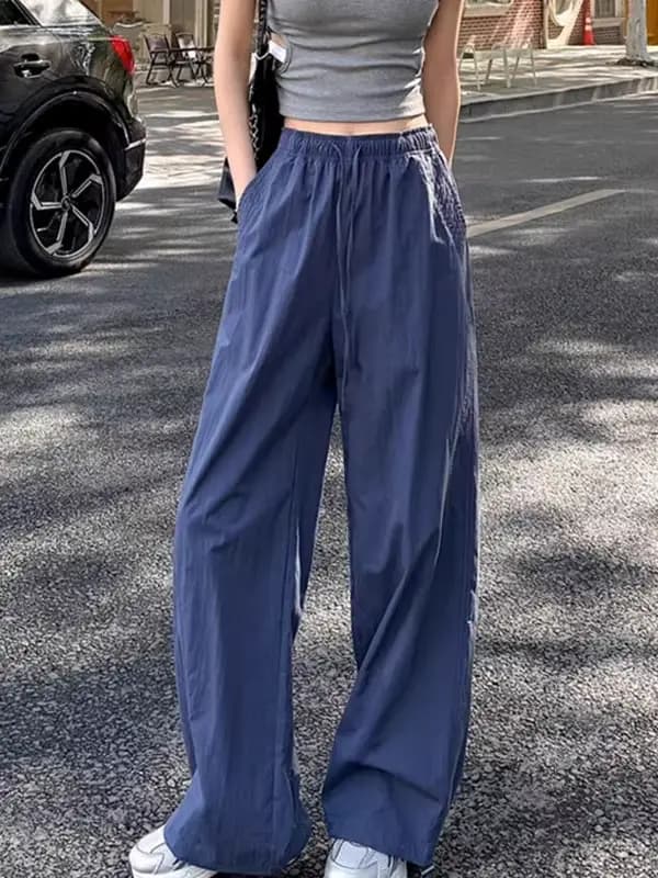 Pantalon Cargo femme militaire automne Polyester côtelé à motifs artistiques doux gothique texturé élégant classique
