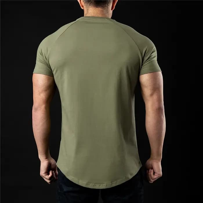 T-shirt manches courtes pour homme, en coton, slim, mode été