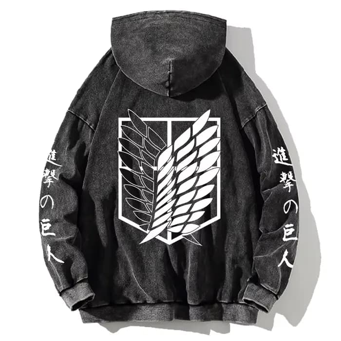 Attaque sur Titan Manga sweat à capuche Harajuku