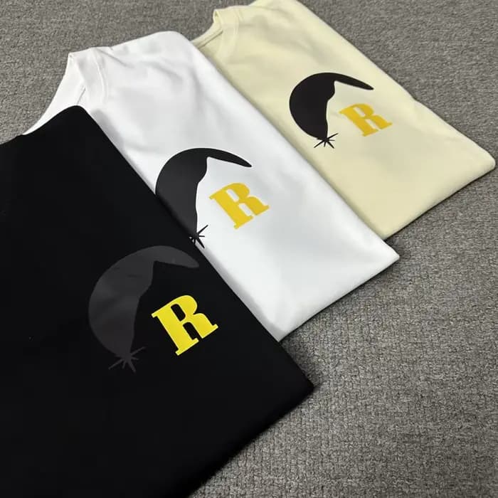 Nouveau T-shirt RHUDE 2026 décontracté et ample à manches courtes avec imprimé lettres pour hommes et femmes