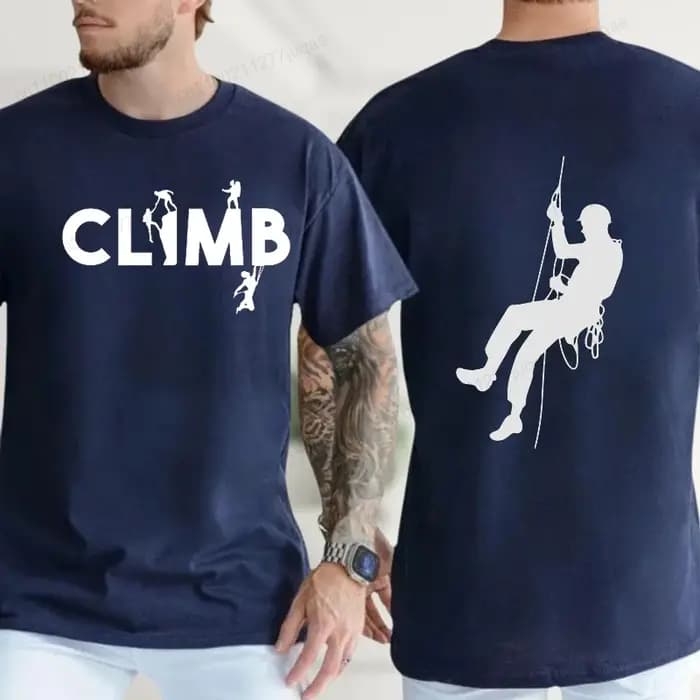 Vintage hommes T-Shirts hauts vêtements escalade Bouldering grimpeur