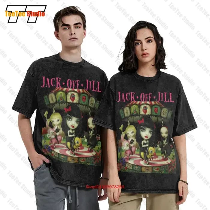 Jack Off Jill T-shirt surdimensionné vintage VC1U