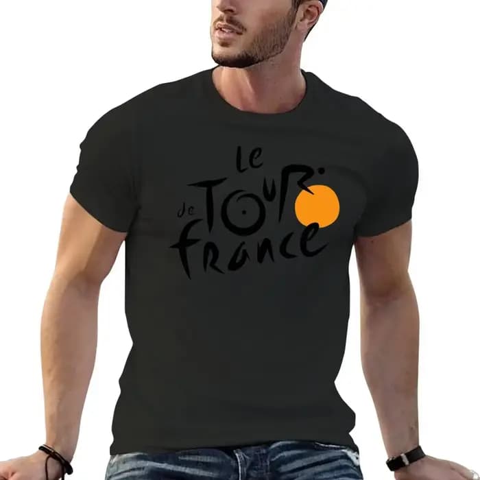 T-Shirt Surdimensionné Blanc pour Homme, Vêtement à Motif de la Customisation de France