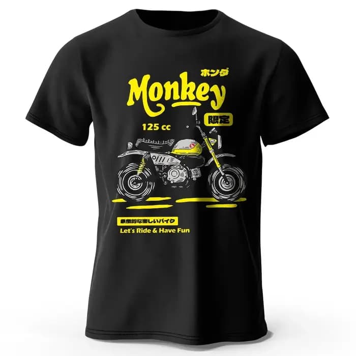 T-shirt vintage avec dessin de moto
