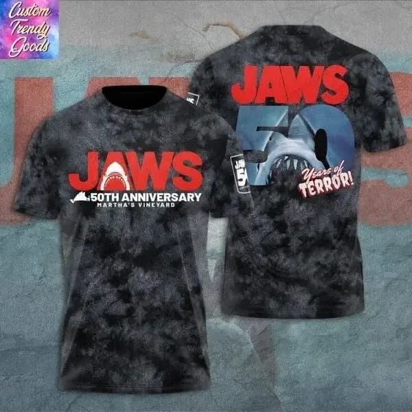 JAWS Harajuku T-shirt pour homme à impression 3D