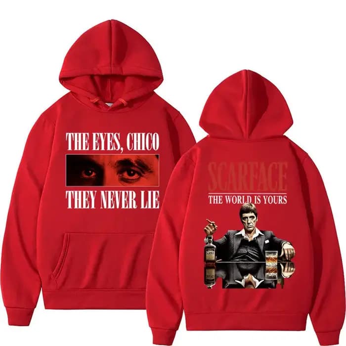 Sweat à capuche Tony Montana planchers face pour homme, sweat à capuche style vintage, pulls Hip Hop