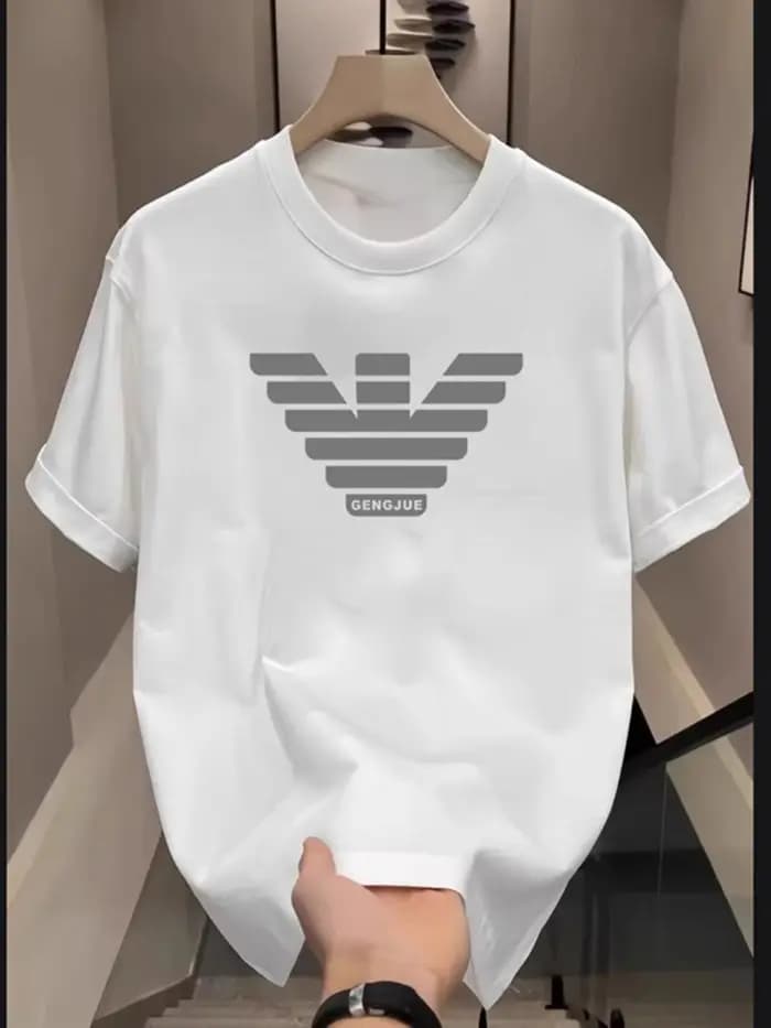T-shirt décontracté tendance streetwear avec logo classique