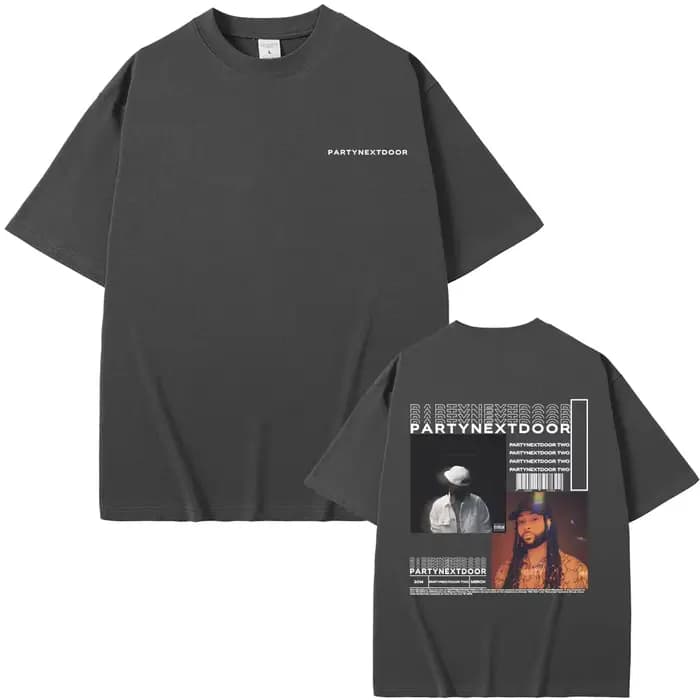 T-shirt imprimé double face pour hommes