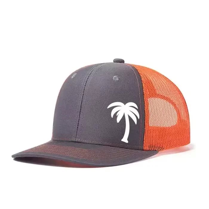 Casquette de baseball réglable imprimée palmiers