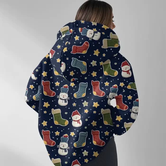 Sweat à capuche surdimensionné décontracté pour femme