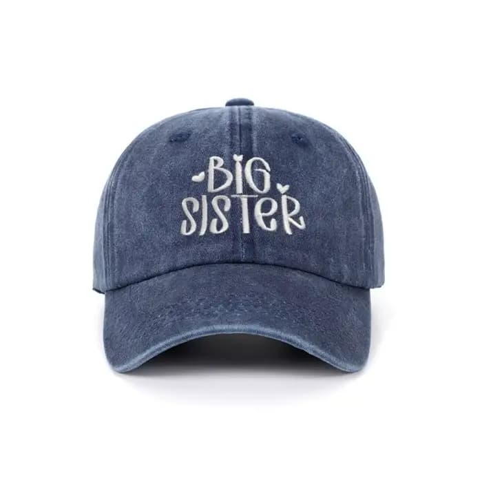 Casquettes tendance en coton délavé pour frères et sœurs