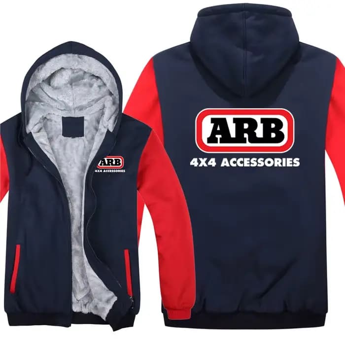 ARB sweat à capuche pour homme manteau hiver chaud polaire ARB Logo sweats veste