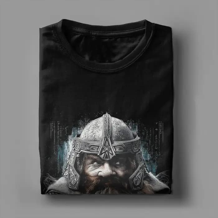 Gimli L-Lords Of The R-Rings T-shirt pour hommes en pur coton
