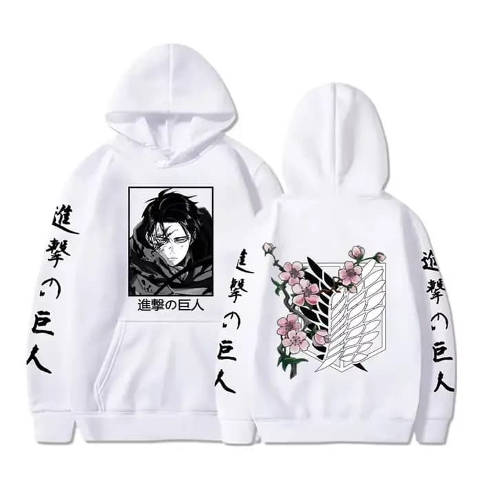 Sweat à capuche graphique Levi Attack AngiLarge pour hommes et femmes