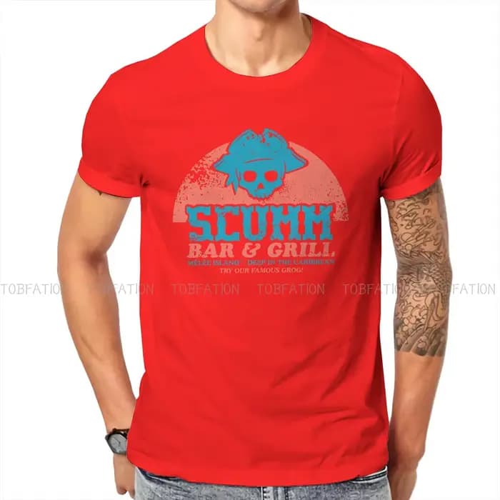 T-shirt homme, Streetwear, loisirs, idée cadeau, Style rétro, Hip Hop, BAR, Monkey Island Game, LeCh