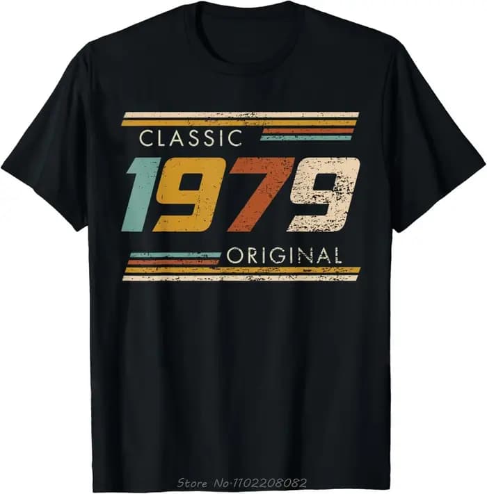 Nouveauté Vintage fabriqué en 1979 T-shirt hommes coton vêtements mode surdimensionné
