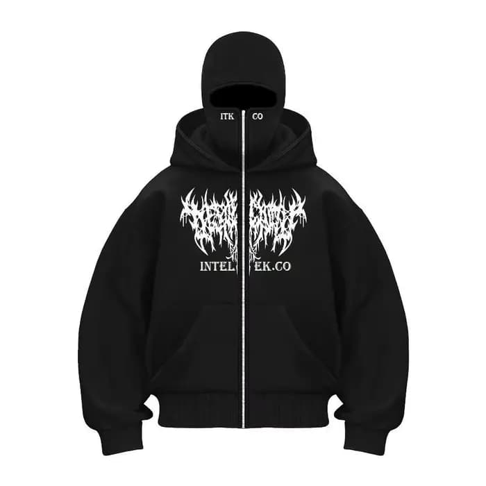 Nouveau sweat à capuche zippé unisexe en polaire automne/hiver-design de masque à capuche cagoule, p