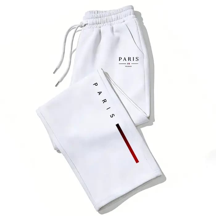 Pantalon large imprimé PARIS