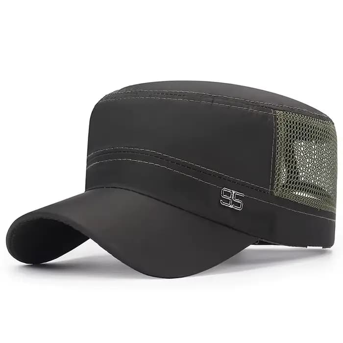 Casquette militaire plate pour hommes