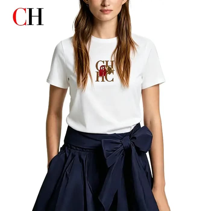 T-shirt col rond pour femme CH