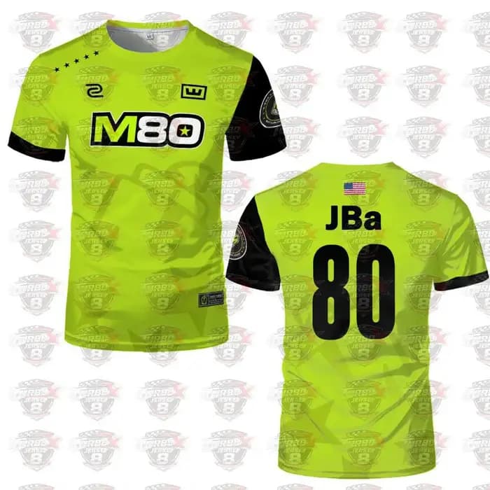 Nouveau Maillot d'Équipe d'Esports M80 2026 - T-shirt d'Entraînement Pro League CS2