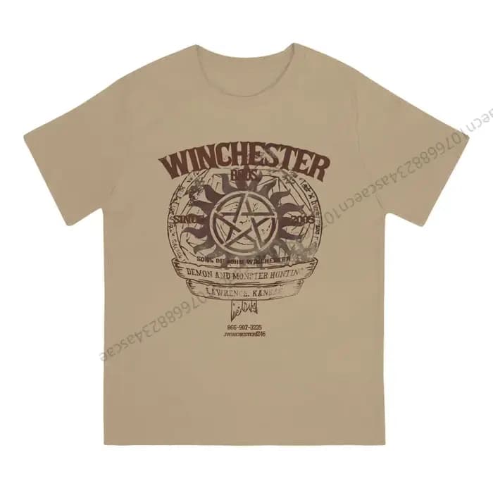 Surnaturel Winchester Bros t-shirt hommes t-shirts vêtements d'été coton col rond