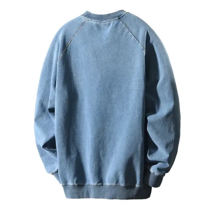 Sweat-shirt à capuche délavé style rétro américain pour homme