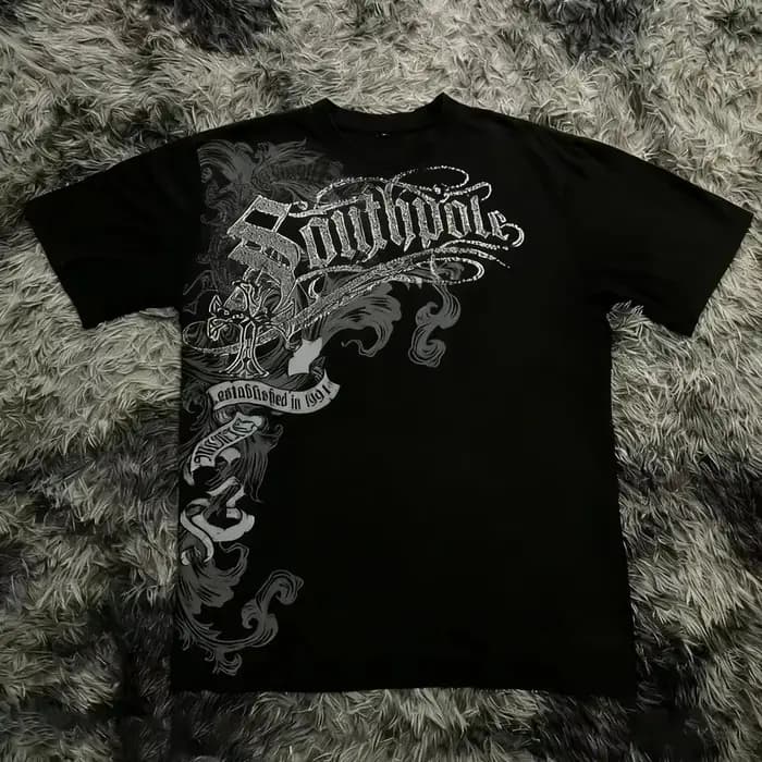 T-shirt gothique style Southpole 100% coton