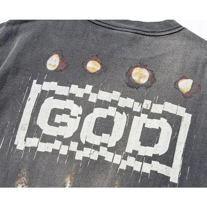 T-Shirt Imprimé Croix pour Homme et Femme