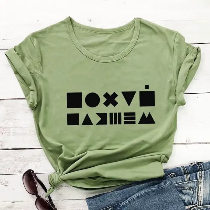 T-shirt unisexe à manches courtes