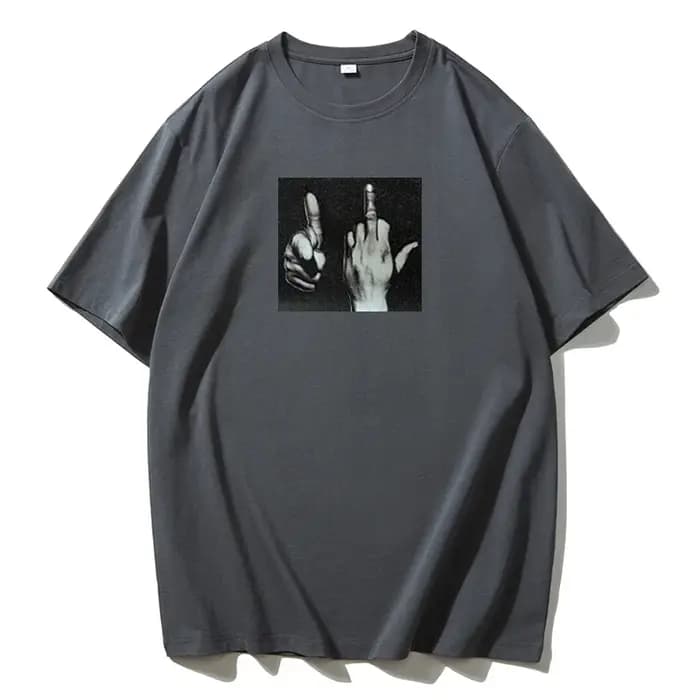 À la mode Ins personnalisé rue décontracté gothique coton imprimé femmes T-shirt 2025 été grande taille