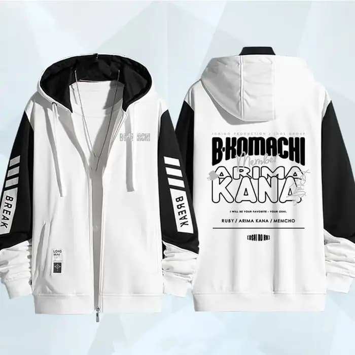 Anime OSHI NO KO série sweat à capuche zippé manteau hommes