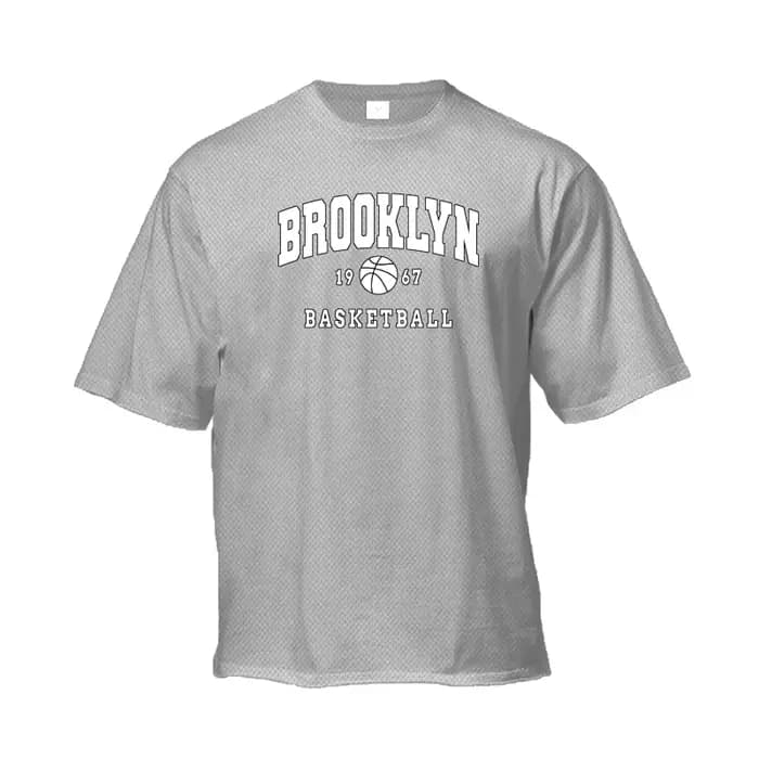 Brooklyn-T-shirt de course imprimé basket-ball pour hommes