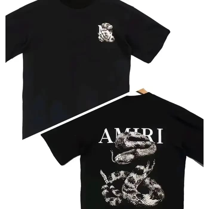 T-shirt ample à motif serpent