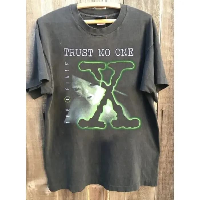 NOUVEAU VÊTEMENT T-shirt à manches courtes The X Files Trust No One pour hommes et femmes