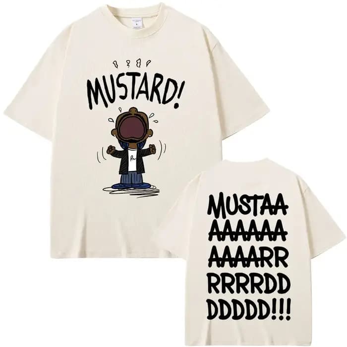 Rappeur Kendrick Lamar pas comme nous moutarde drôle impression T-shirts hommes femmes Hip Hop musique populaire T-shirt
