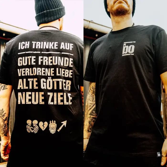 T-shirt en coton avec image de groupe musical Böse Menschen Böhse Onkelz