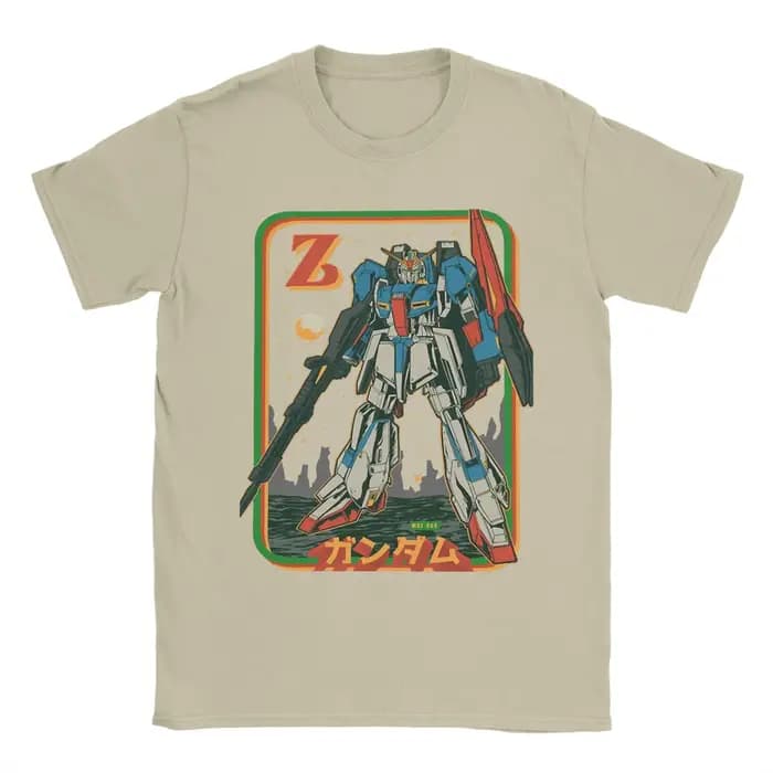 T-Shirt rétro Zeta Gundam pour hommes