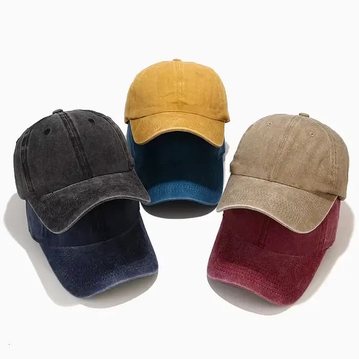 Casquette de Baseball en coton délavé pour hommes et femmes