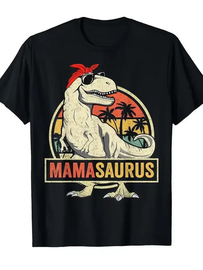 Drôle MamaSaurus T-Rex dinosaure maman T-Shirt rétro Vintage