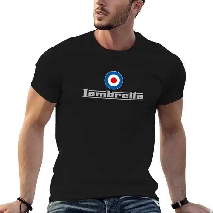 T-shirt avec logo Lambretta pour homme, t-shirt graphique vintage anime, t-shirts graphiques pour ho