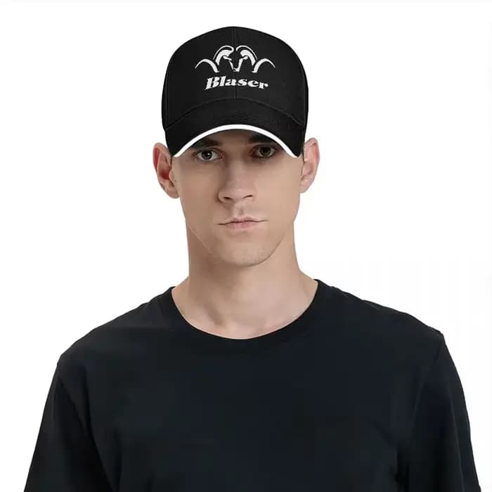 Casquette de baseball Blaser Ram Logo noire avec broderie blanche