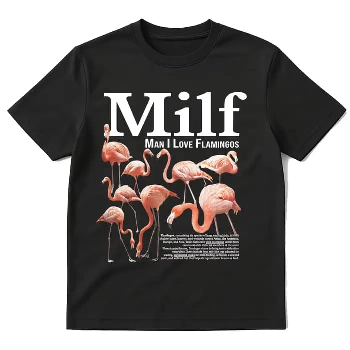 T-shirt humoristique avec motif de flamants roses pour hommes et femmes, T-shirt à manches courtes e