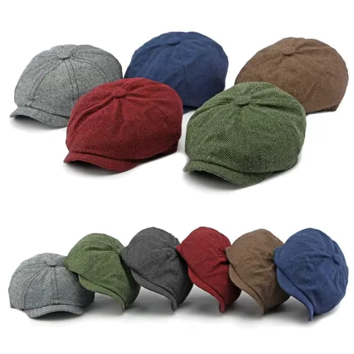 Casquette plate en sergé pour hommes et femmes