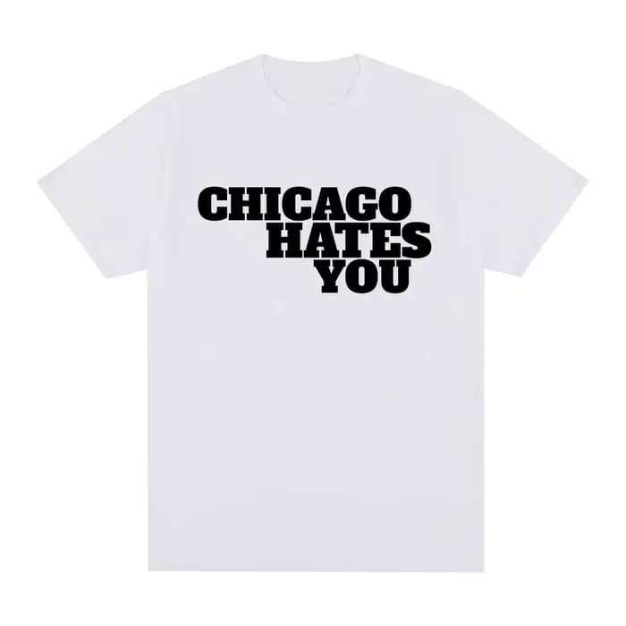 Rappeur chef Keef Chicago déteste vous même Style T-shirt hommes mode Hip Hop surdimensionné